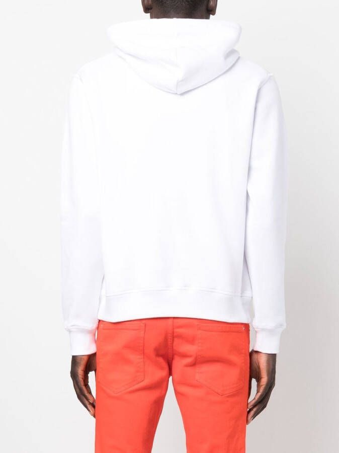 DSQUARED2 Hoodie met logoprint Wit