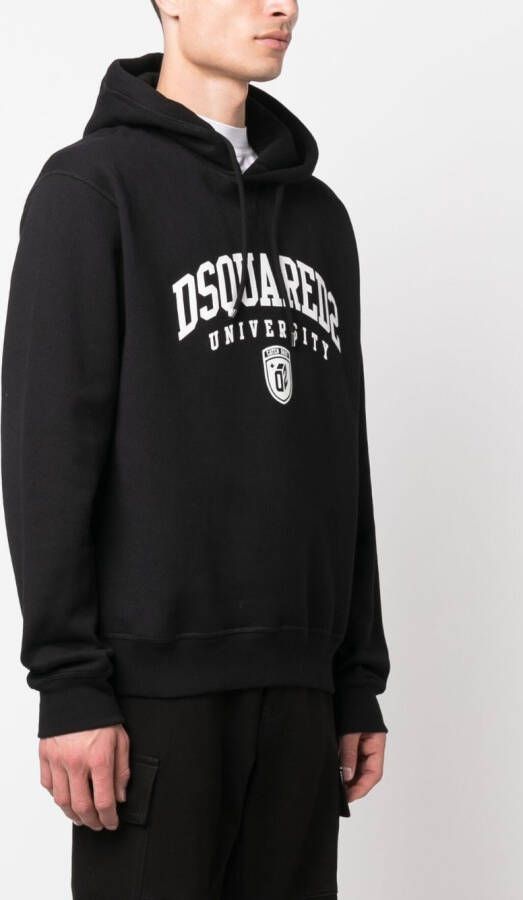 DSQUARED2 Hoodie met logoprint Zwart