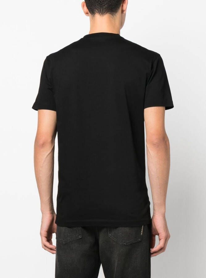 Dsquared2 T-shirt met Icon-print Zwart