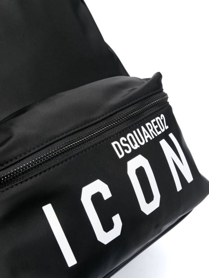 Dsquared2 Icon logo-print backpack Zwart
