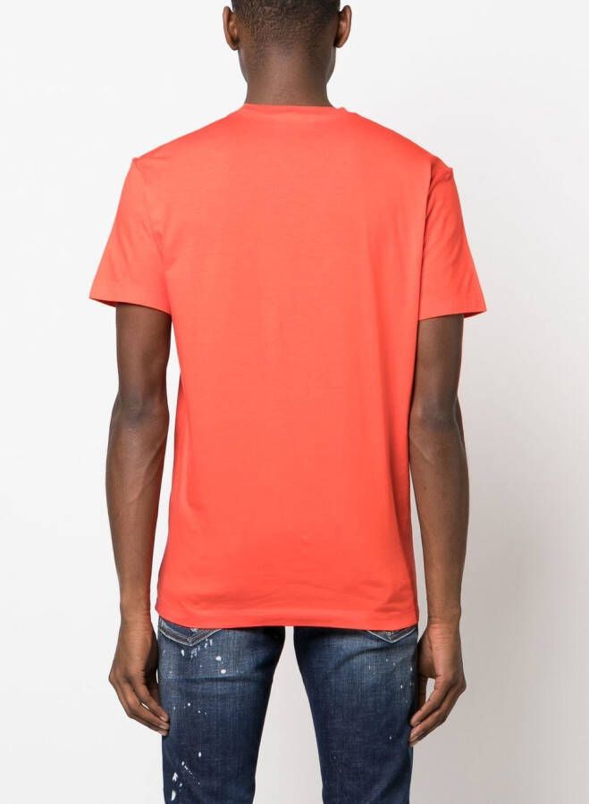 Dsquared2 T-shirt met Icon-logoprint Oranje