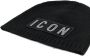 Dsquared2 Icon-patch knitted beanie Zwart - Thumbnail 2