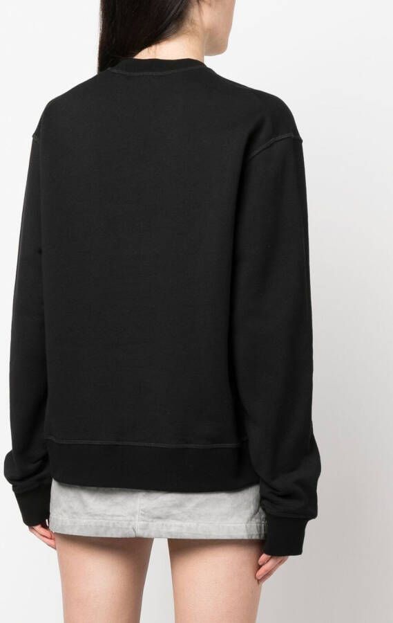 Dsquared2 Icon-print cotton sweatshirt Zwart