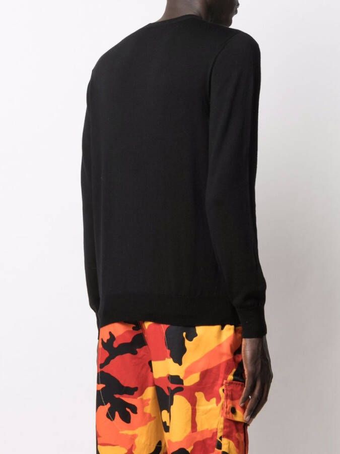 DSQUARED2 Intarsia trui Zwart