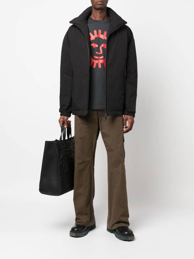 DSQUARED2 Gewatteerd jack met hoge hals Zwart