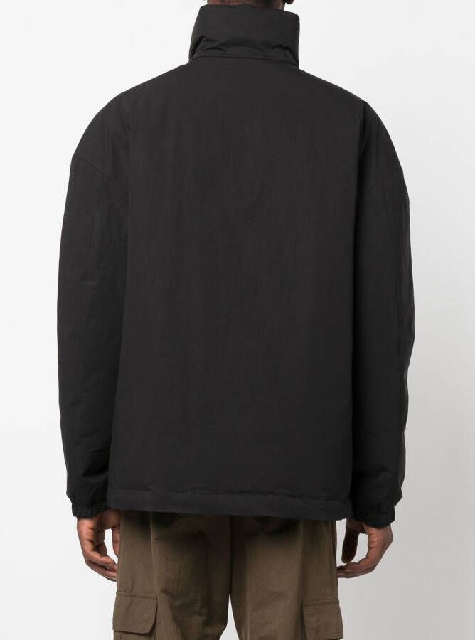 DSQUARED2 Gewatteerd jack met hoge hals Zwart