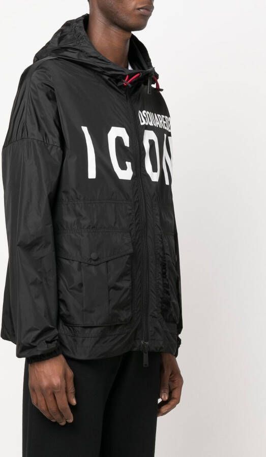 DSQUARED2 Jack met logo-print Zwart