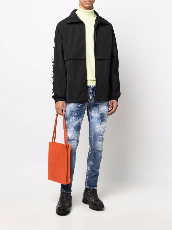 DSQUARED2 Jas met logoprint Zwart
