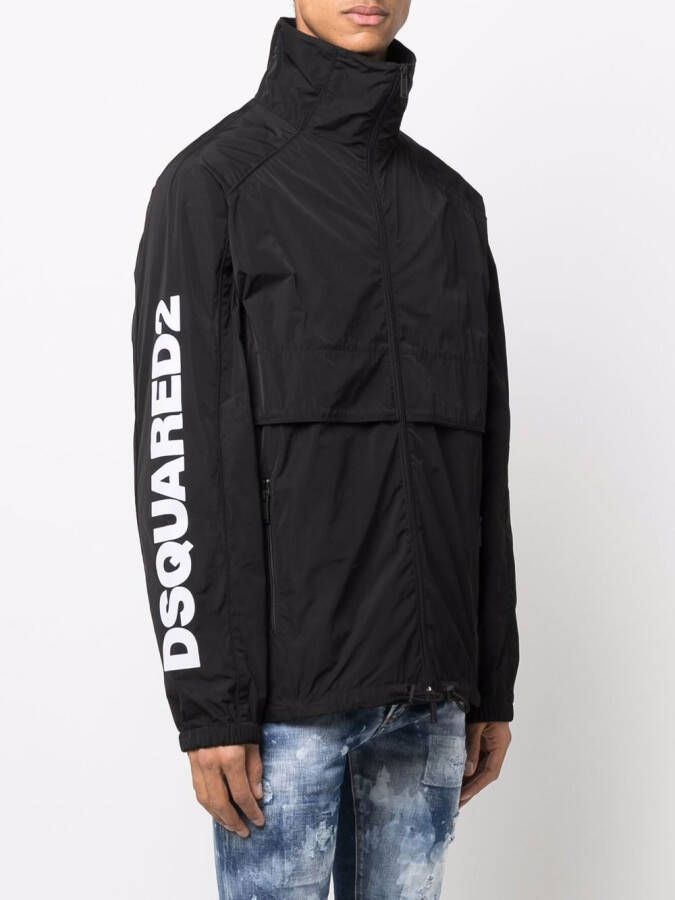 DSQUARED2 Jas met logoprint Zwart