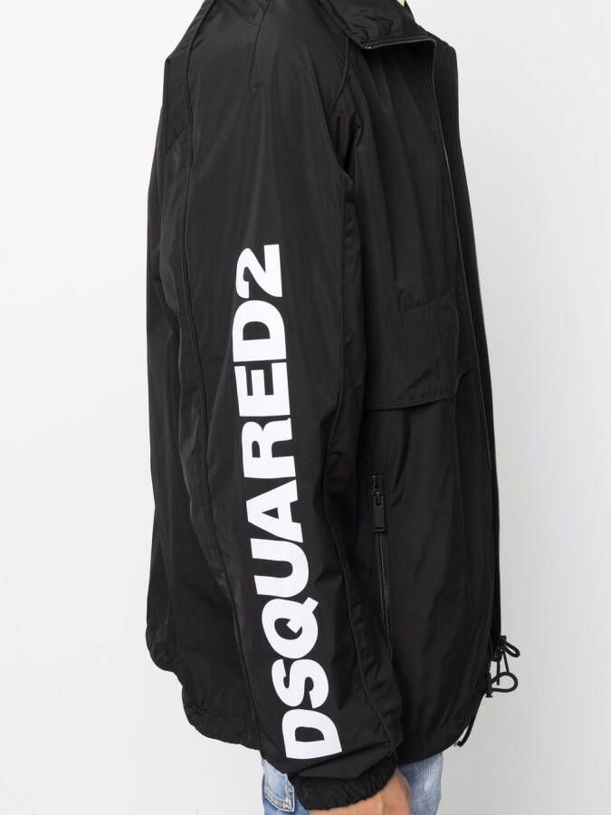 DSQUARED2 Jas met logoprint Zwart