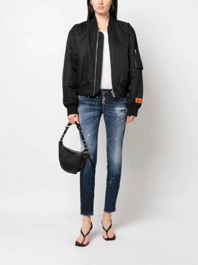 DSQUARED2 Jeans met gerafeld-effect Blauw
