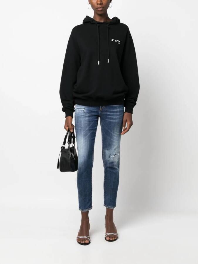 DSQUARED2 Jeans met gerafeld effect Blauw