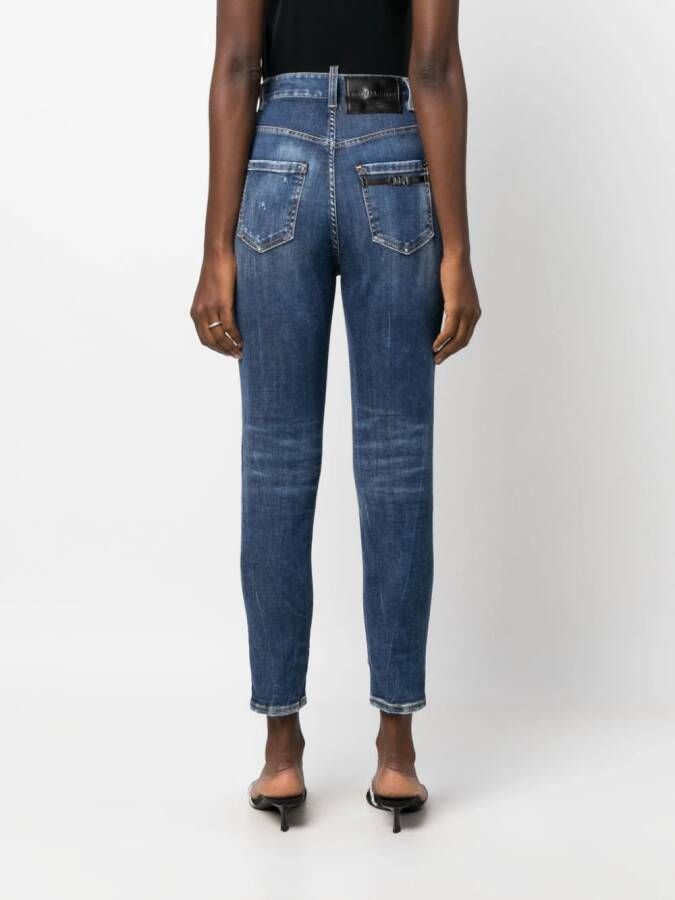 DSQUARED2 Jeans met gerafeld effect Blauw