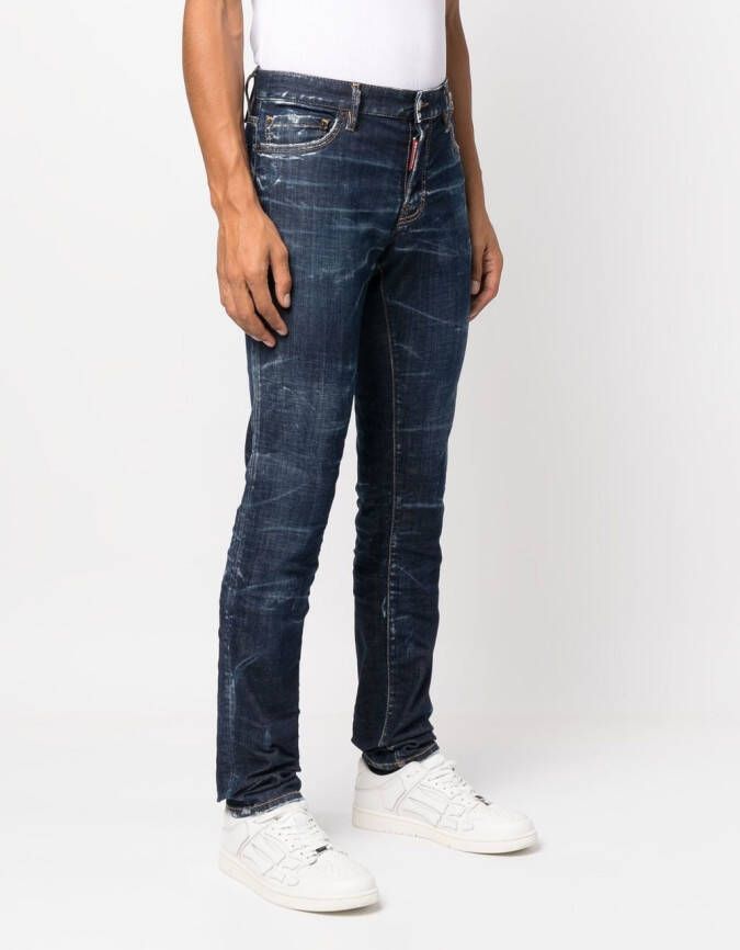 DSQUARED2 Jeans met logopatch Blauw