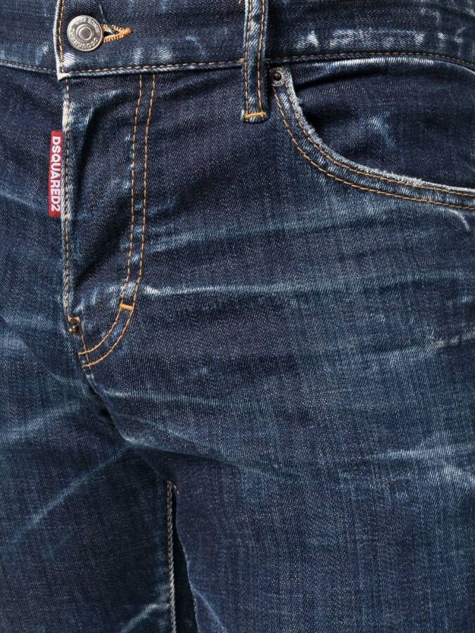 DSQUARED2 Jeans met logopatch Blauw