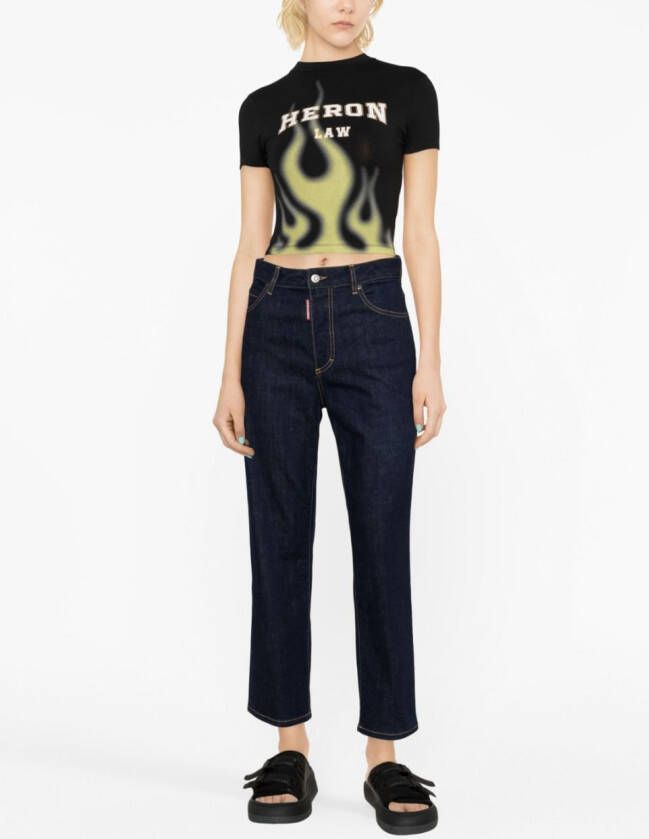 DSQUARED2 Jeans met logopatch Blauw