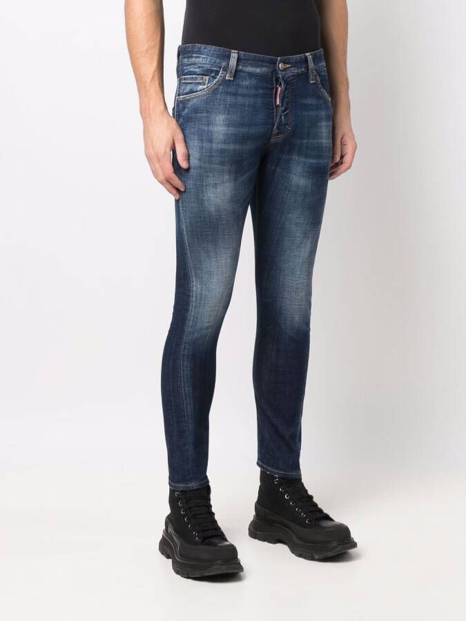DSQUARED2 Jeans met logopatch Blauw