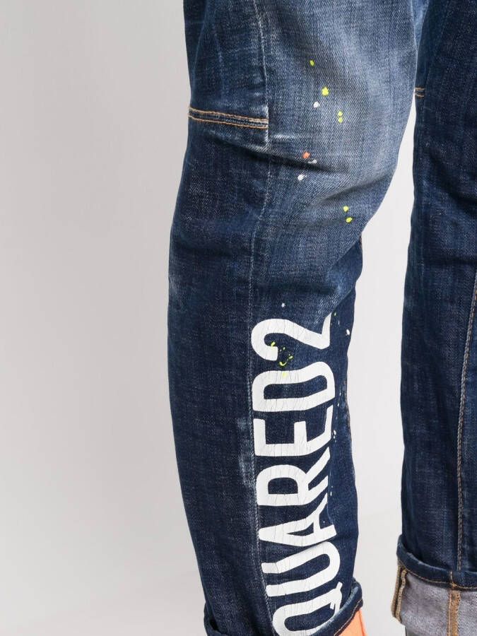 Dsquared2 Jeans met logoprint Blauw