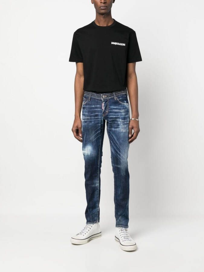 DSQUARED2 Jeans met studs Blauw