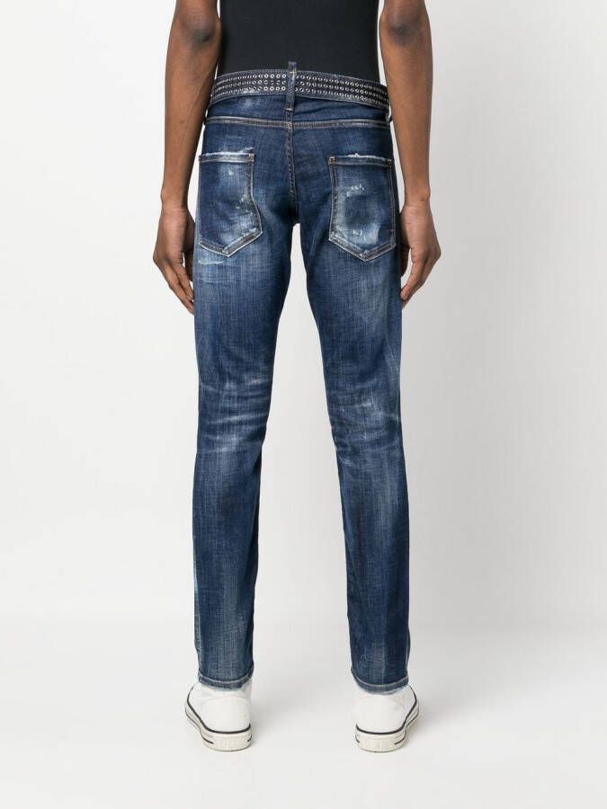 DSQUARED2 Jeans met studs Blauw