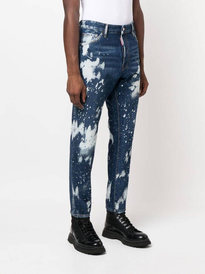 DSQUARED2 Jeans met toelopende pijpen Blauw