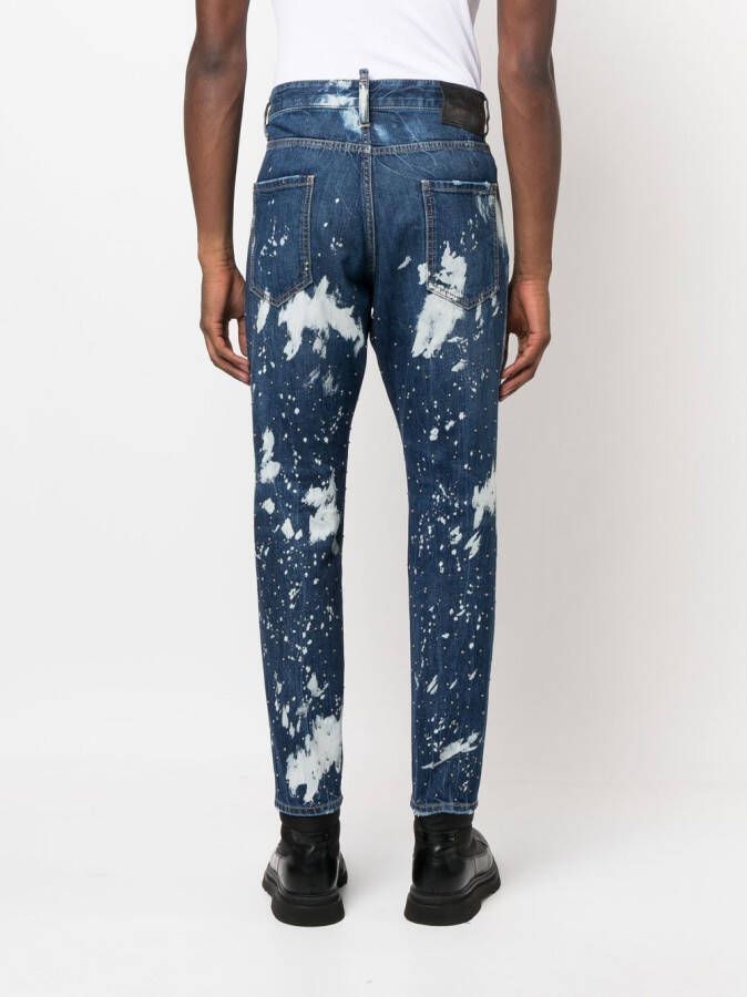 DSQUARED2 Jeans met toelopende pijpen Blauw