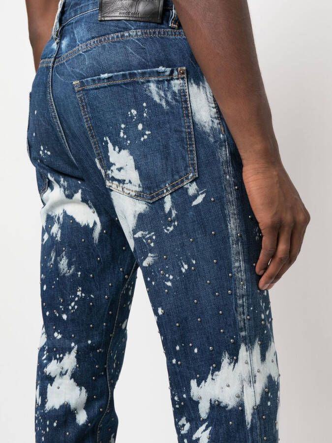 DSQUARED2 Jeans met toelopende pijpen Blauw