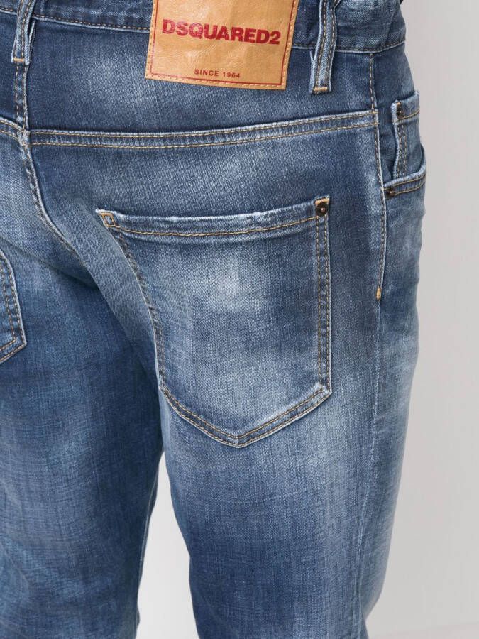 Dsquared2 Jeans met verwassen effect Blauw