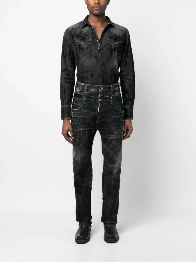 DSQUARED2 Jeans verfraaid met kristallen Zwart