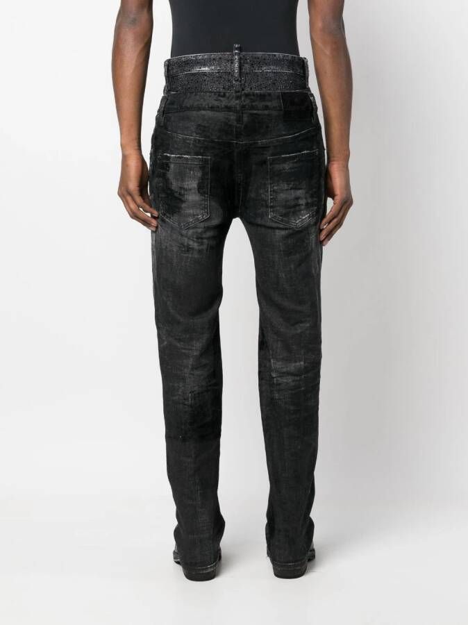 DSQUARED2 Jeans verfraaid met kristallen Zwart
