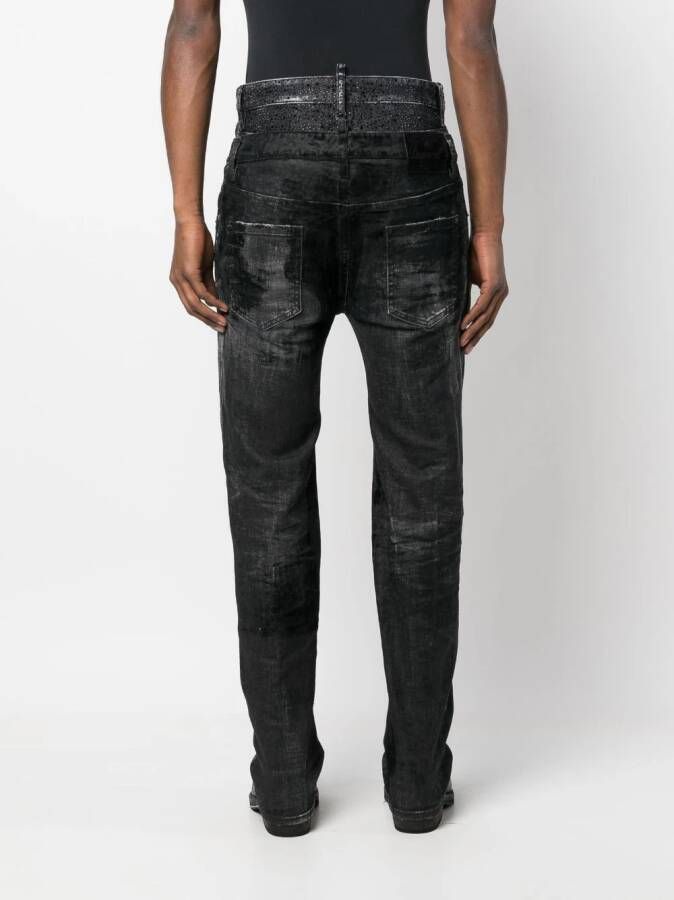 Dsquared2 Jeans verfraaid met kristallen Zwart