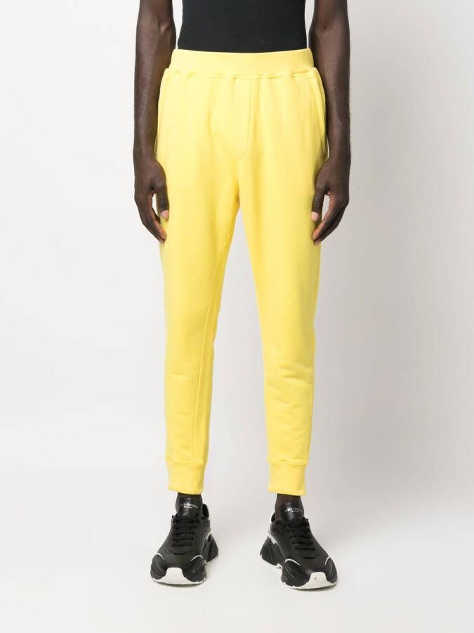 DSQUARED2 Trainingsbroek met toelopende pijpen Geel