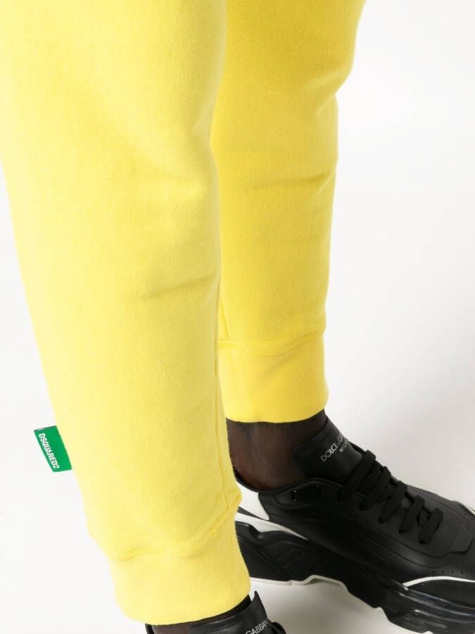 DSQUARED2 Trainingsbroek met toelopende pijpen Geel
