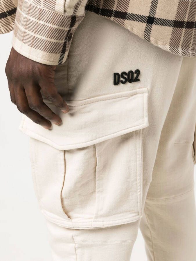 DSQUARED2 Joggingbroek met logoprint Beige