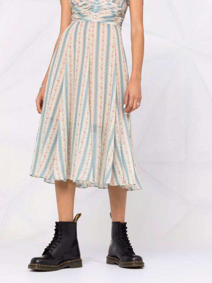 DSQUARED2 Jurk met bloemenprint Beige
