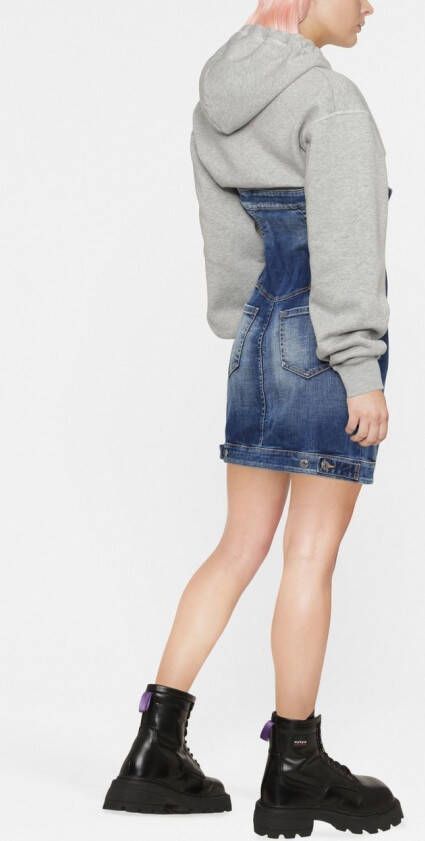 DSQUARED2 Jurk met logoprint Blauw