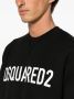 Dsquared2 Katoenen sweater met logoprint Zwart - Thumbnail 4