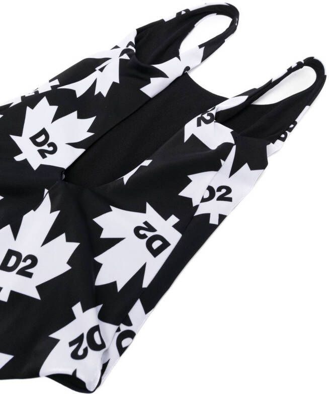 DSQUARED2 KIDS Badpak met print Zwart