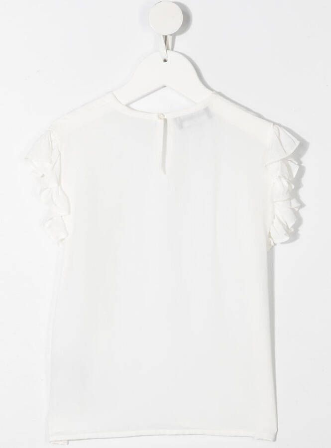 Dsquared2 Kids Blouse met ruches Wit