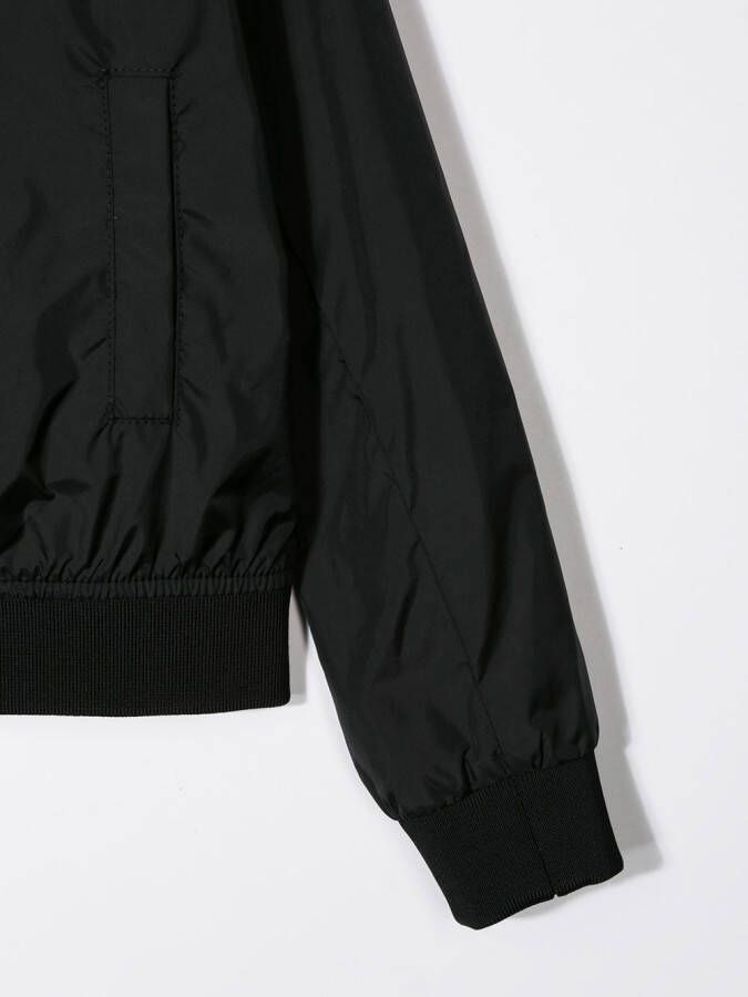 DSQUARED2 KIDS Bomberjack met logoprint Zwart