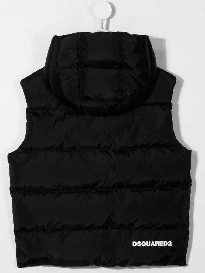 DSQUARED2 KIDS Donsjack met capuchon Zwart