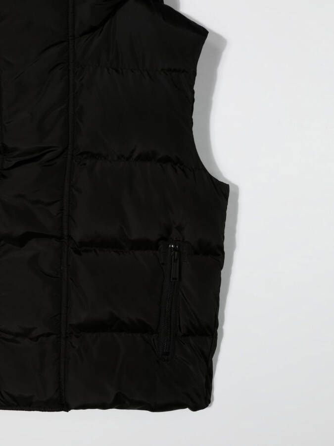 DSQUARED2 KIDS Donsjack met capuchon Zwart