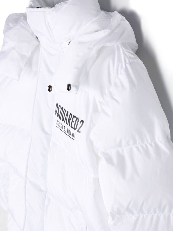 DSQUARED2 KIDS Gewatteerd jack Wit