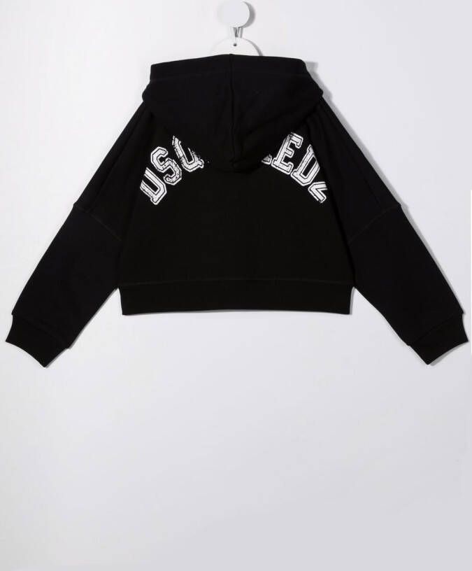 DSQUARED2 KIDS Hoodie met logoprint Zwart