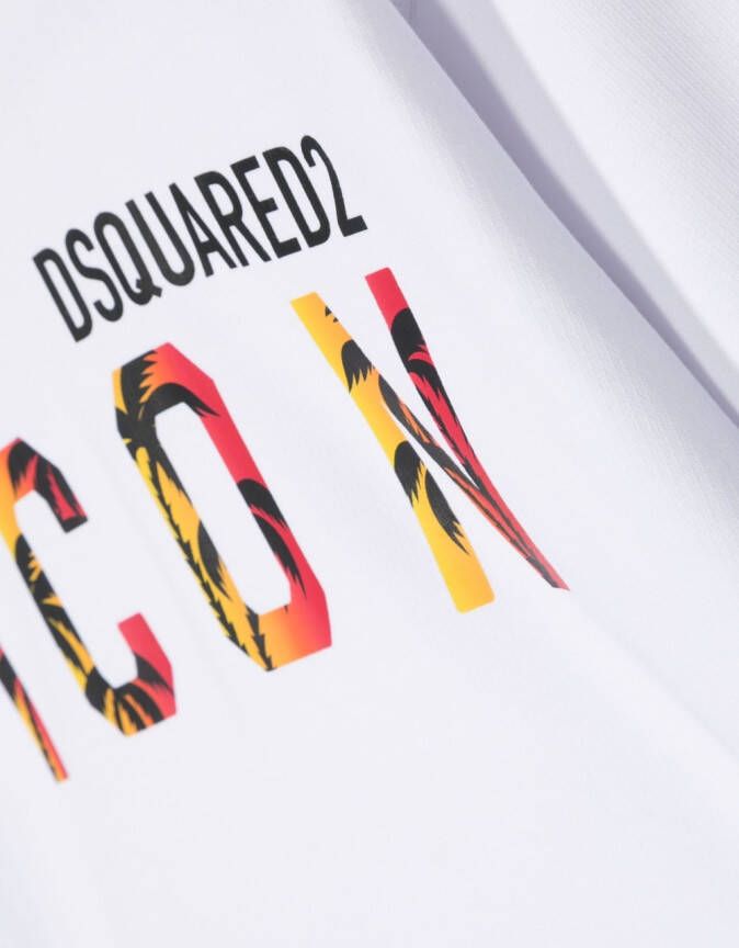 DSQUARED2 KIDS Hoodie met logoprint Wit
