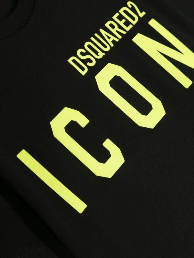 DSQUARED2 KIDS T-shirt met logoprint Zwart