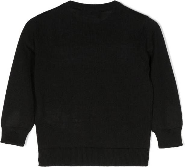 DSQUARED2 KIDS Intarsia trui Zwart