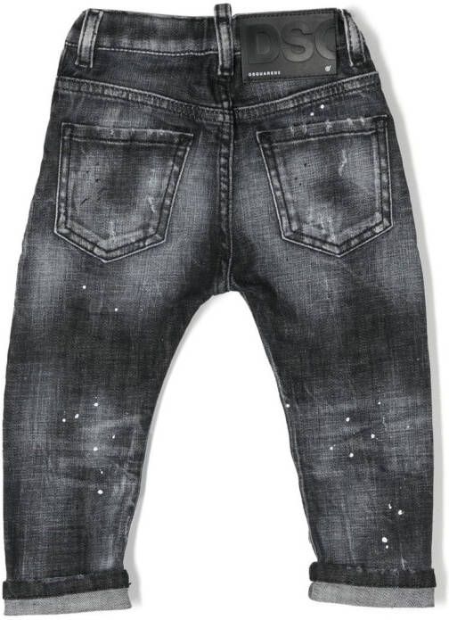 Dsquared2 Kids Jeans met logopatch Zwart