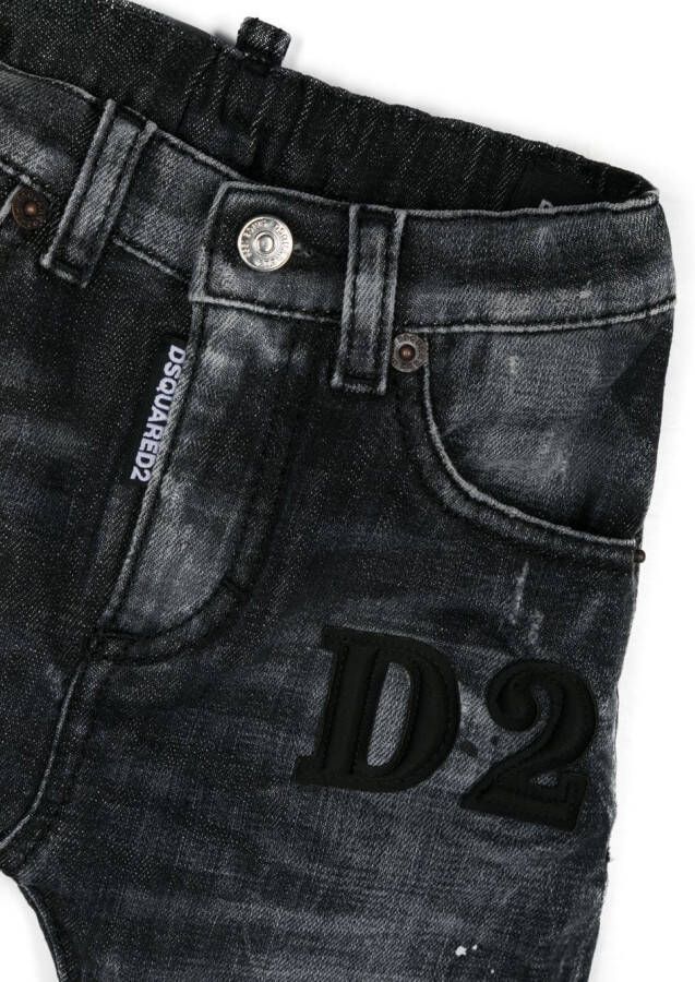 Dsquared2 Kids Jeans met logopatch Zwart
