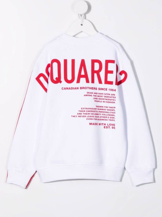 DSQUARED2 KIDS Katoenen sweater Wit
